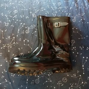 Black Rain Boots